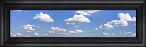 Framed Cumulus clouds in the sky, Baden Wurttemberg, Germany Print