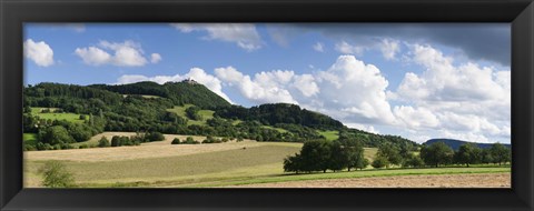 Framed Castle on a hill, Teck Castle, Kirchheim unter Teck, Swabian Alb, Baden-Wurttemberg, Germany Print