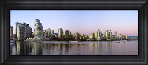 Framed Skyscrapers at the waterfront, Yaletown, Vancouver Island, British Columbia, Canada 2011 Print
