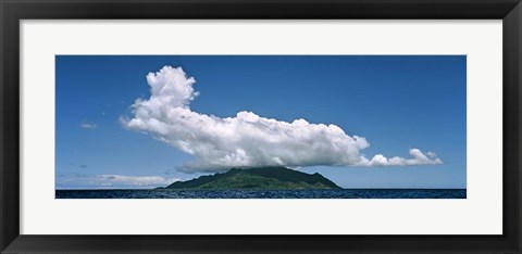 Framed Clouds over Silhouette Island, Seychelles Print