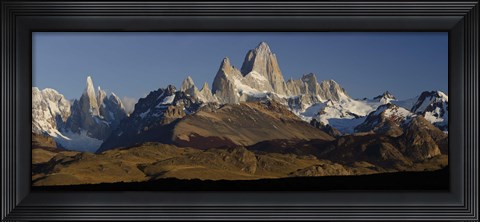 Framed Mountains, Mt Fitzroy, Cerro Torre, Argentine Glaciers National Park, Patagonia, Argentina Print