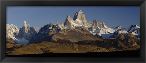 Framed Mountains, Mt Fitzroy, Cerro Torre, Argentine Glaciers National Park, Patagonia, Argentina Print