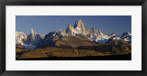 Framed Mountains, Mt Fitzroy, Cerro Torre, Argentine Glaciers National Park, Patagonia, Argentina Print