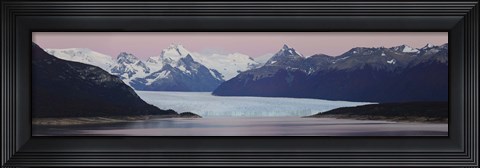 Framed Glaciers and mountains, Moreno Glacier, Argentine Glaciers National Park, Patagonia, Argentina Print