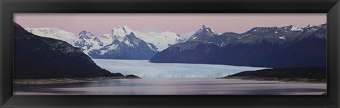 Framed Glaciers and mountains, Moreno Glacier, Argentine Glaciers National Park, Patagonia, Argentina Print