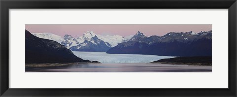 Framed Glaciers and mountains, Moreno Glacier, Argentine Glaciers National Park, Patagonia, Argentina Print