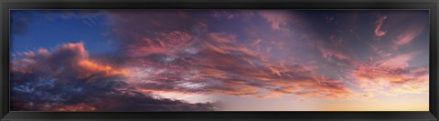 Framed Clouds in the sky at morning Print