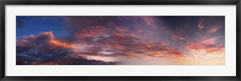 Framed Clouds in the sky at morning Print