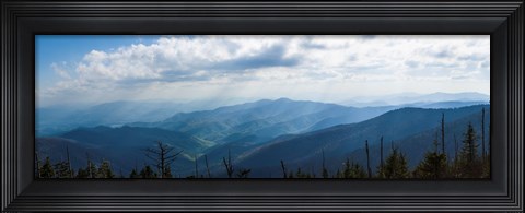 Framed Clouds over mountains, Great Smoky Mountains National Park, Blount County, Tennessee, USA Print