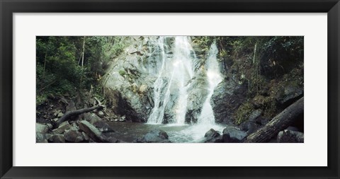 Framed Waterfall in a forest, Chiang Mai, Thailand Print