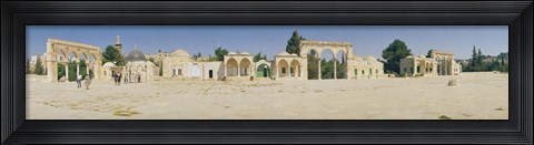 Framed Temple of Rocks, Dome of The Rock, Temple Mount, Jerusalem, Israel Print