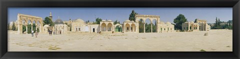Framed Temple of Rocks, Dome of The Rock, Temple Mount, Jerusalem, Israel Print