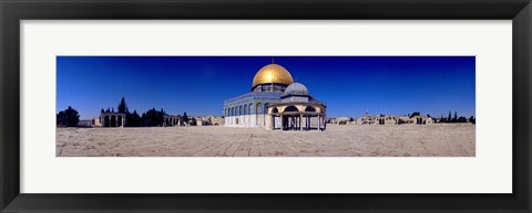 Framed Dome of The Rock, Temple Mount, Jerusalem, Israel Print