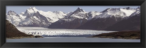 Framed Moreno Glacier, Argentino Lake, Argentine Glaciers National Park, Santa Cruz Province, Patagonia, Argentina Print