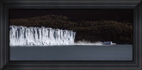 Framed Glaciers in a lake, Moreno Glacier, Argentino Lake, Argentine Glaciers National Park, Santa Cruz Province, Patagonia, Argentina Print