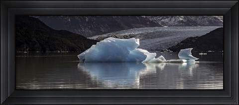 Framed Iceberg in a lake, Gray Glacier, Torres del Paine National Park, Magallanes Region, Patagonia, Chile, Lake Print