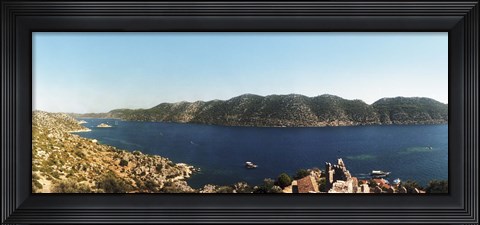 Framed Kekova, Lycia, Antalya Province, Turkey Print