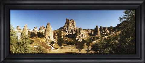 Framed Caves and Fairy Chimneys in Cappadocia, Central Anatolia Region, Turkey Print