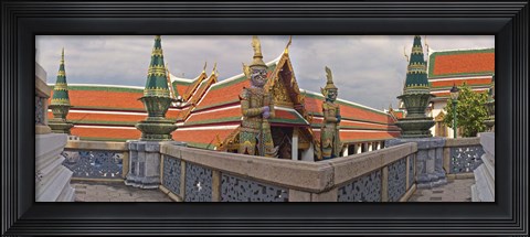 Framed Grand Palace (Phra Borom Maha Ratcha Wang) is a complex of buildings at the heart of Bangkok, Thailand Print