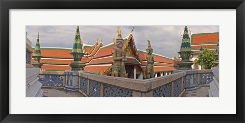 Framed Grand Palace (Phra Borom Maha Ratcha Wang) is a complex of buildings at the heart of Bangkok, Thailand Print