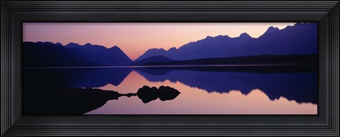 Framed Reflections, Upper Kananaskis Lake, Peter Lougheed Provincial Park, Kananaskis Country, Canadian Rockies, Alberta, Canada Print