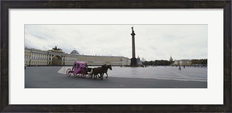 Framed General Staff Building, State Hermitage Museum, Winter Palace, Palace Square, St. Petersburg, Russia Print