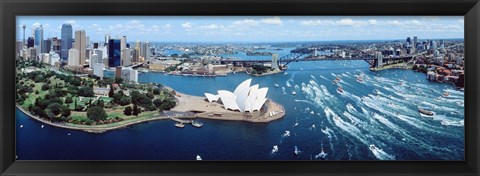 Framed Australia, Sydney, aerial Print