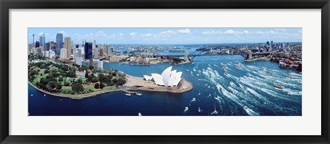 Framed Australia, Sydney, aerial Print