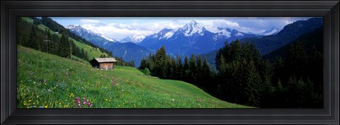 Framed Austria, Zillertaler, cabin Print