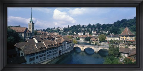 Framed Switzerland, Bern, Aare River Print