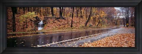 Framed Euclid Creek, Parkway, Ohio, USA Print