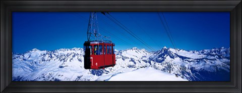 Framed Cable Car Andermatt Switzerland Print