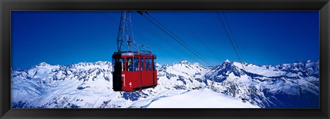 Framed Cable Car Andermatt Switzerland Print