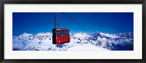 Framed Cable Car Andermatt Switzerland Print