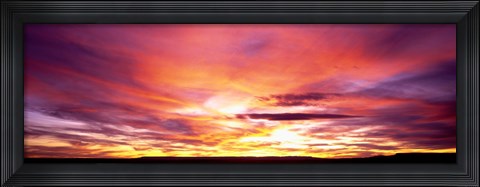 Framed Sunset, Canyon De Chelly, Arizona, USA Print