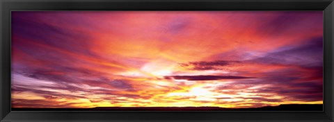 Framed Sunset, Canyon De Chelly, Arizona, USA Print