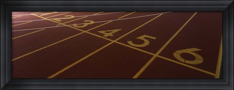 Framed Track, Starting Line Print