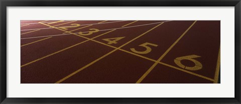 Framed Track, Starting Line Print