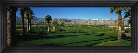 Framed Golf Course, Desert Springs, California, USA Print