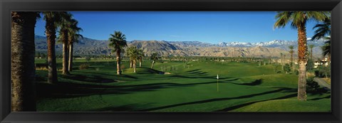 Framed Golf Course, Desert Springs, California, USA Print