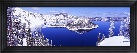 Framed USA, Oregon, Crater Lake National Park Print
