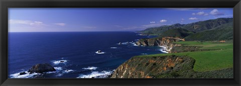 Framed Pacific Coast, Big Sur, California, USA Print