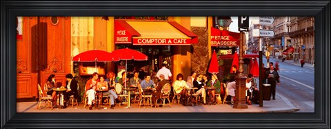 Framed Cafe, Paris, France Print