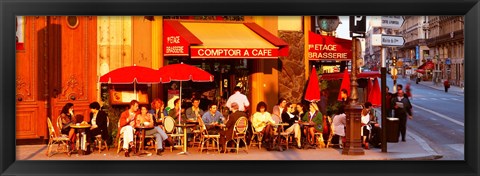 Framed Cafe, Paris, France Print