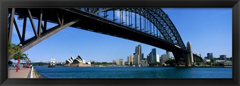 Framed Harbor Bridge, Sydney, Australia Print