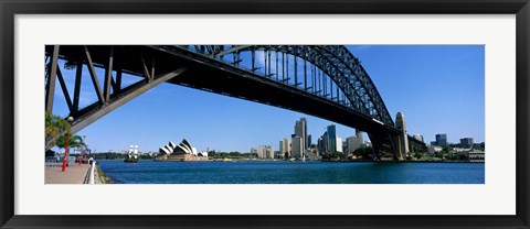 Framed Harbor Bridge, Sydney, Australia Print