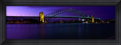 Framed Australia, Sydney, Harbor Bridge Print