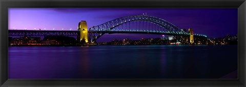 Framed Australia, Sydney, Harbor Bridge Print