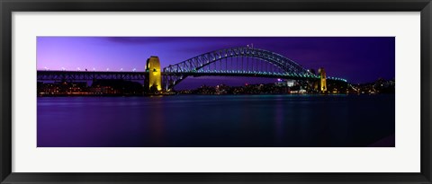 Framed Australia, Sydney, Harbor Bridge Print