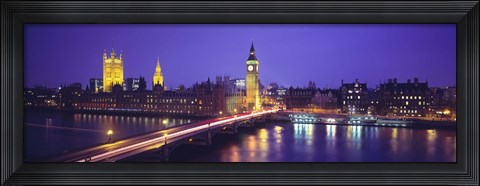 Framed England, London, Parliament, Big Ben Print